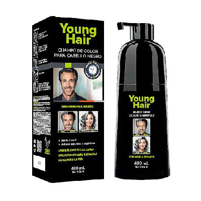 YOUNG HAIR SHAMPU 400ML BLACK HAIR (negr